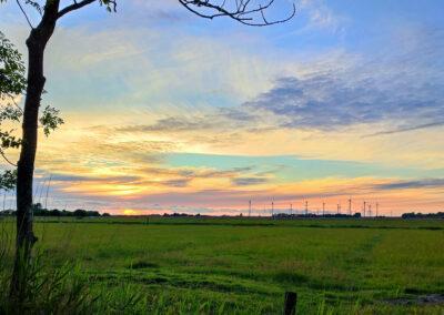 Sonnenuntergang in Nordfriesland
