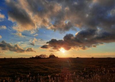 Sonnenuntergang in Nordfriesland